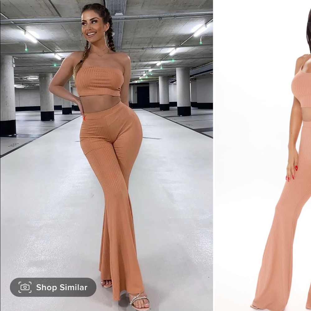 Fashion nova peach comfort set xl